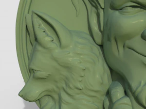 STL CNC Router file 3dprintable Loki Panel by Scandinavian mythology 3D Print Model
