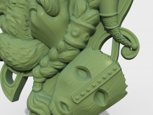 STL CNC Router file 3dprintable Loki Panel by Scandinavian mythology Model Cetak 3D
