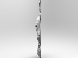 STL CNC Router file 3dprintable Thor with Goat and Hammers panel by Scandinavian mythology 3D 打印模型