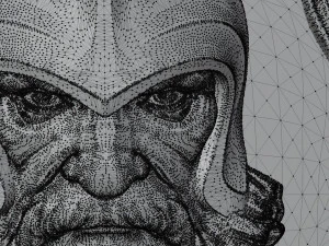 STL CNC Router file 3dprintable Thor with Goat and Hammers panel by Scandinavian mythology 3D Print Model