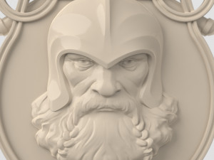 STL CNC Router file 3dprintable Thor with Goat and Hammers panel by Scandinavian mythology 3D 打印模型