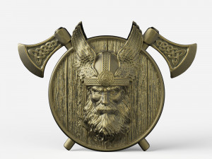 STL CNC Router file 3dprintable Odin panel by Scandinavian mythology Viking pagan deity Modèles 3D en vedette