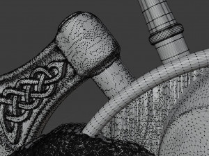STL CNC Router file 3dprintable Odin crows Panel by Scandinavian mythology 3D Принт Модель