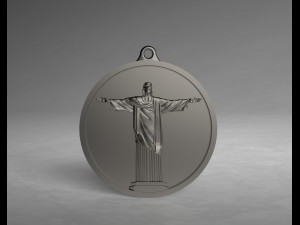 Pendant jesus rio de janeiro 3D Print Model