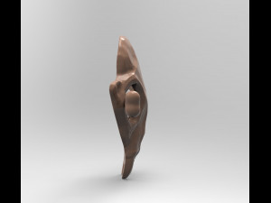 STL CNC Router file 3dprintable Hairpin Skull in primeval style 3D-printmodel