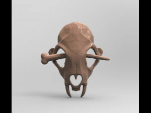 STL CNC Router file 3dprintable Hairpin Skull у первісному стилі 3D Принт Модель