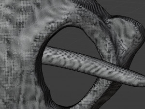 STL CNC Router file 3dprintable Hairpin Skull in primeval style 3D-printmodel