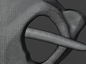 STL CNC Router file 3dprintable Hairpin Skull in primeval style 3D Print Model