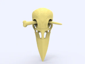 STL CNC Router file 3dprintable Hairpin Crow in primeval style 3D Print Model