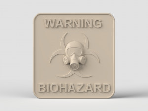  STL CNC Router file 3dprintable Biohazard 3D Print Model