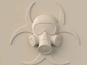 STL CNC Router file 3dprintable Biohazard 3D Print Model