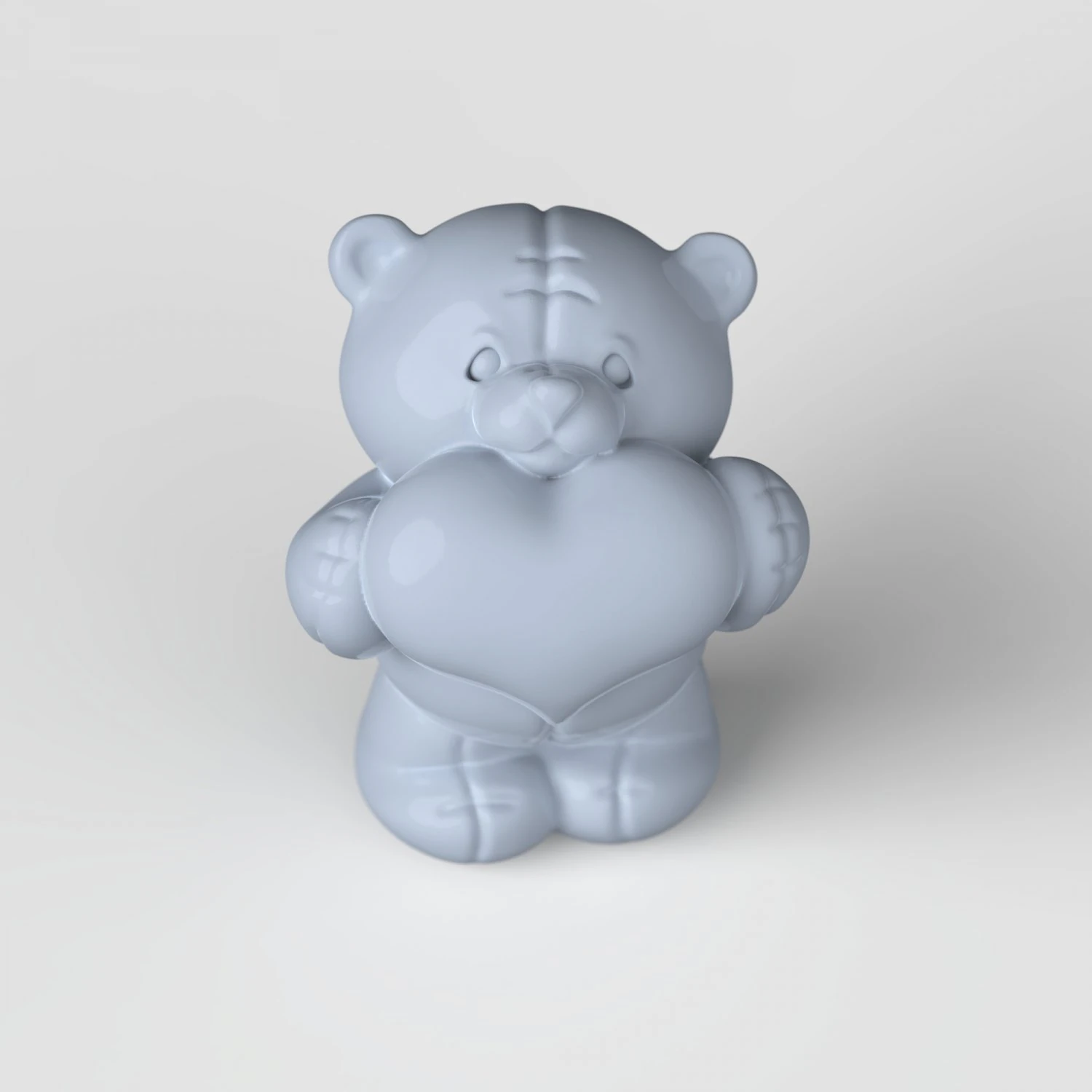 STL CNC Router file 3dprintable Teddy Bear Toy 3D Print Model .c4d .max .obj .3ds .fbx .stl .blend 