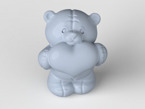 STL CNC Router file 3dprintable Teddy Bear Toy 3D Print Model