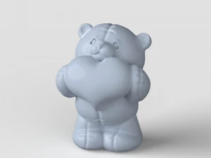 STL CNC Router file 3dprintable Teddy Bear Toy 3D Print Model