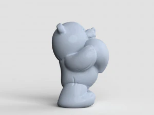 STL CNC Router file 3dprintable Teddy Bear Toy 3D Print Model