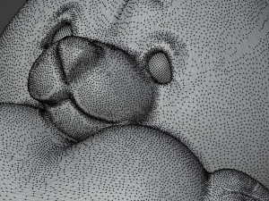 STL CNC Router file 3dprintable Teddy Bear Toy 3D 프린트 모델