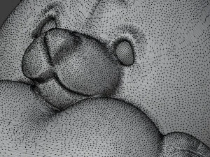 STL CNC Router file 3dprintable Teddy Bear Toy 3D Print Model