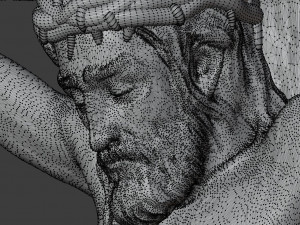 STL CNC Router file 3dprintable Catholic Cross Jesus 3D 프린트 모델