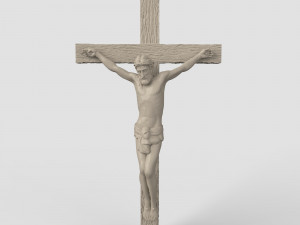 STL CNC Router file 3dprintable Catholic Cross Jesus Modelo de Impressão 3D