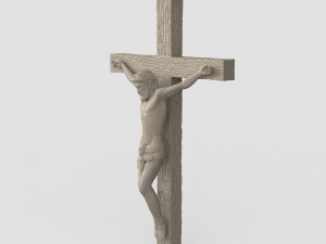 STL CNC Router file 3dprintable Catholic Cross Jesus 3D 프린트 모델