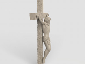 STL CNC Router file 3dprintable Catholic Cross Jesus 3D 프린트 모델