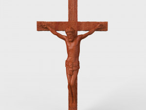 STL CNC Router file 3dprintable Catholic Cross Jesus 3D 프린트 모델