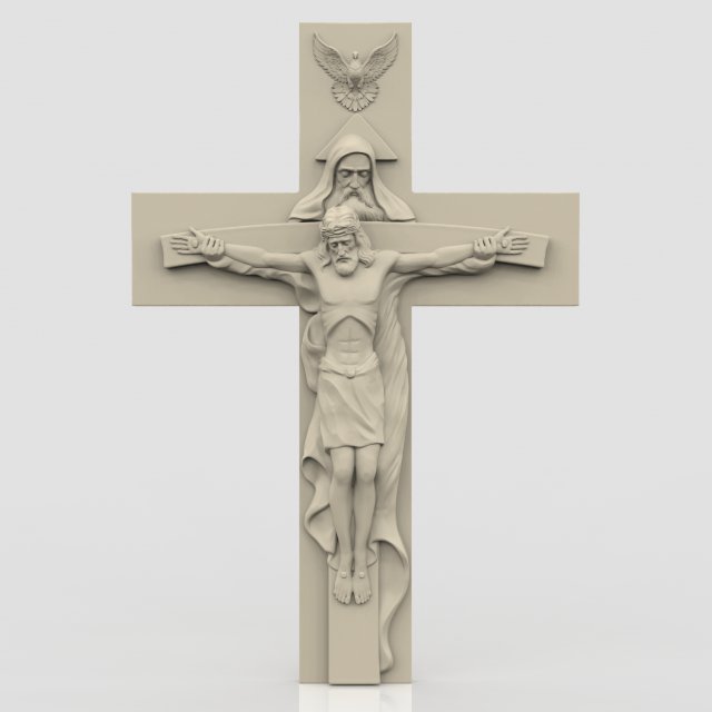 STL CNC Router file 3dprintable Catholic Cross Jesus 3D 프린트 모델 .c4d .max .obj .3ds .fbx .stl .blend 