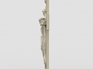 STL CNC Router file 3dprintable Catholic Cross Jesus 3D 프린트 모델