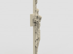STL CNC Router file 3dprintable Catholic Cross Jesus 3D 프린트 모델