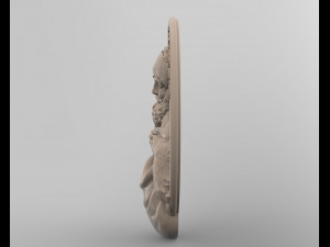 STL CNC Router file 3dprintable Merry Christmas Santa Decor 3D Print Model
