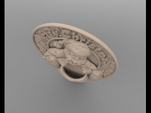 STL CNC Router file 3dprintable Merry Christmas Santa Decor 3D Print Model