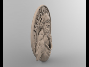 STL CNC Router file 3dprintable Merry Christmas Santa Decor 3D Print Model