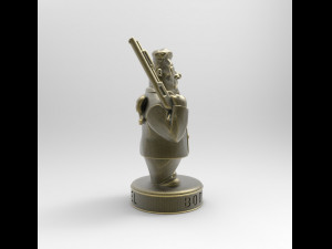 STL CNC Router file 3dprintable Angel Bodyguard Statuette 3D Print Model
