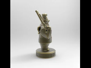 STL CNC Router file 3dprintable Angel Bodyguard Statuette 3D Print Model