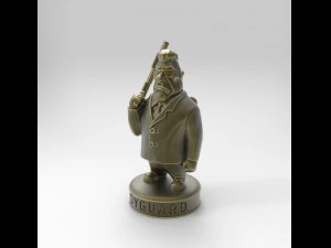 STL CNC Router file 3dprintable Angel Bodyguard Statuette 3D Print Model