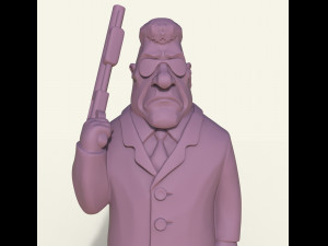 STL CNC Router file 3dprintable Angel Bodyguard Statuette 3D Print Model