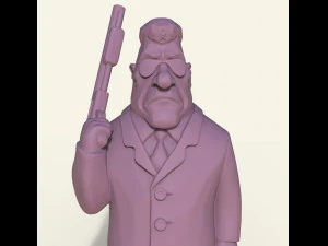 STL CNC Router file 3dprintable Angel Bodyguard Statuette 3D Print Model