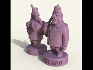 STL CNC Router file 3dprintable Angel Bodyguard Statuette 3D Print Model