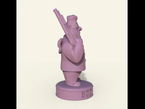 STL CNC Router file 3dprintable Angel Bodyguard Statuette 3D Print Model