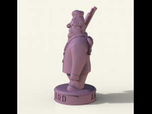 STL CNC Router file 3dprintable Angel Bodyguard Statuette 3D Print Model