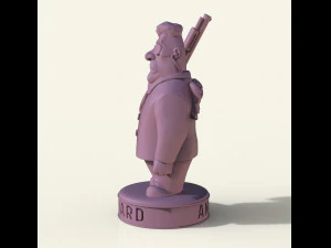 STL CNC Router file 3dprintable Angel Bodyguard Statuette 3D Print Model