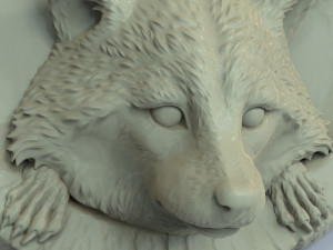 STL CNC Router file 3dprintable Raccoon Set 1 3Dプリントモデル