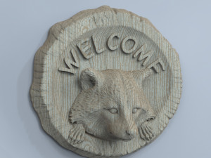 STL CNC Router file 3dprintable Raccoon Set 1 3Dプリントモデル