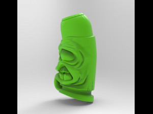 STL CNC Router file 3dprintable Stray Bullet Bead Pendant Modello di stampa 3D