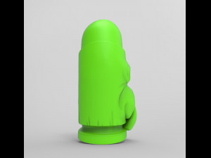 STL CNC Router file 3dprintable Stray Bullet Bead Pendant Modello di stampa 3D