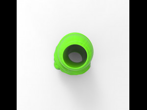 STL CNC Router file 3dprintable Stray Bullet Bead Pendant Modello di stampa 3D