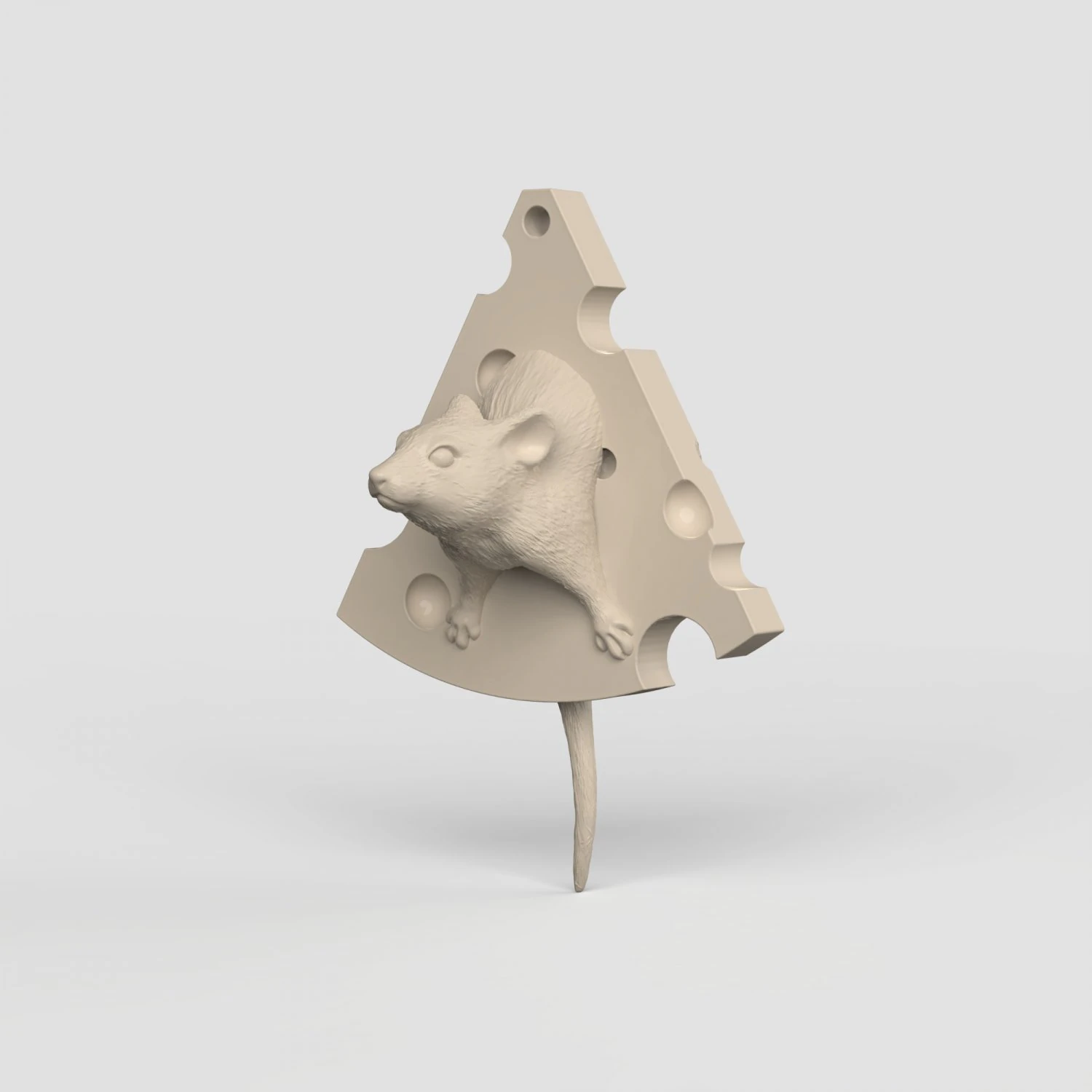 STL CNC Router file 3dprintable Mouse Pendant Home decor 3D Print Model .c4d .max .obj .3ds .fbx .stl .blend 