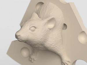 STL CNC Router file 3dprintable Mouse Pendant Home decor 3D Принт Модель