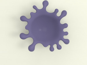 STL CNC Router file 3dprintable Splash Bowl Vase 3D-printmodel