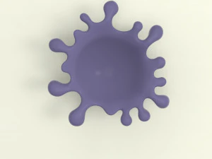 STL CNC Router file 3dprintable Splash Bowl Vase 3D Print Model